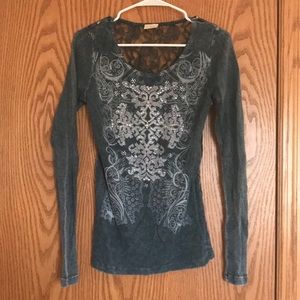 Blue long sleeve shirt
